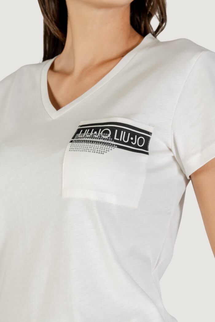 T-shirt Liu-jo ECS T-SHIRT M/C Latte – TF5167 JS923