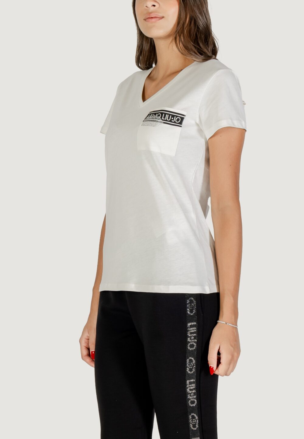 T-shirt Liu-Jo ECS T-SHIRT M/C Latte - Foto 3