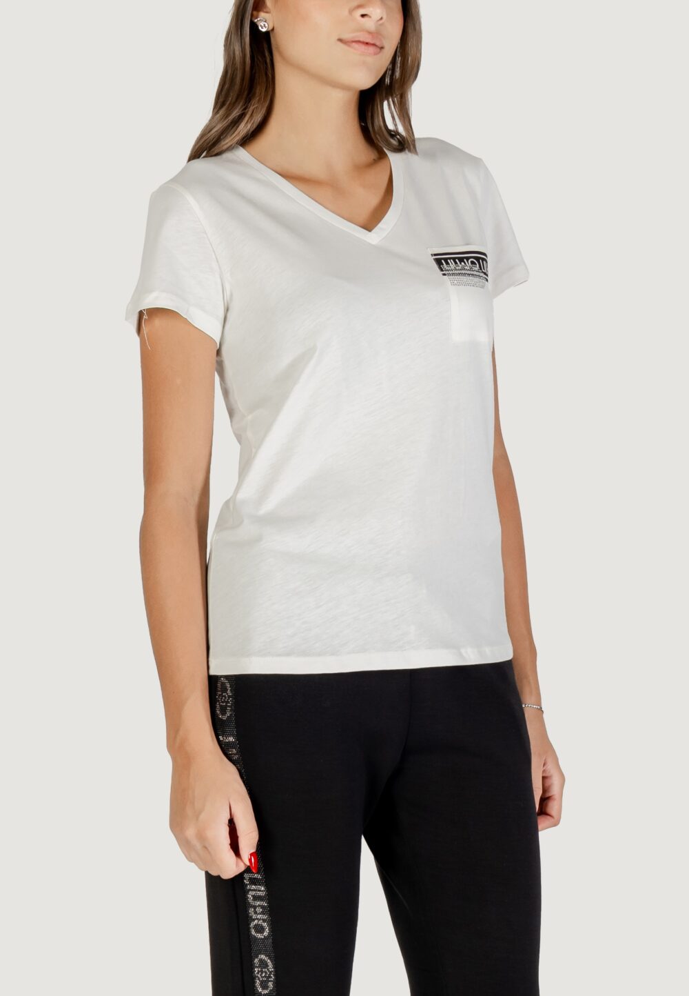 T-shirt Liu-Jo ECS T-SHIRT M/C Latte - Foto 5