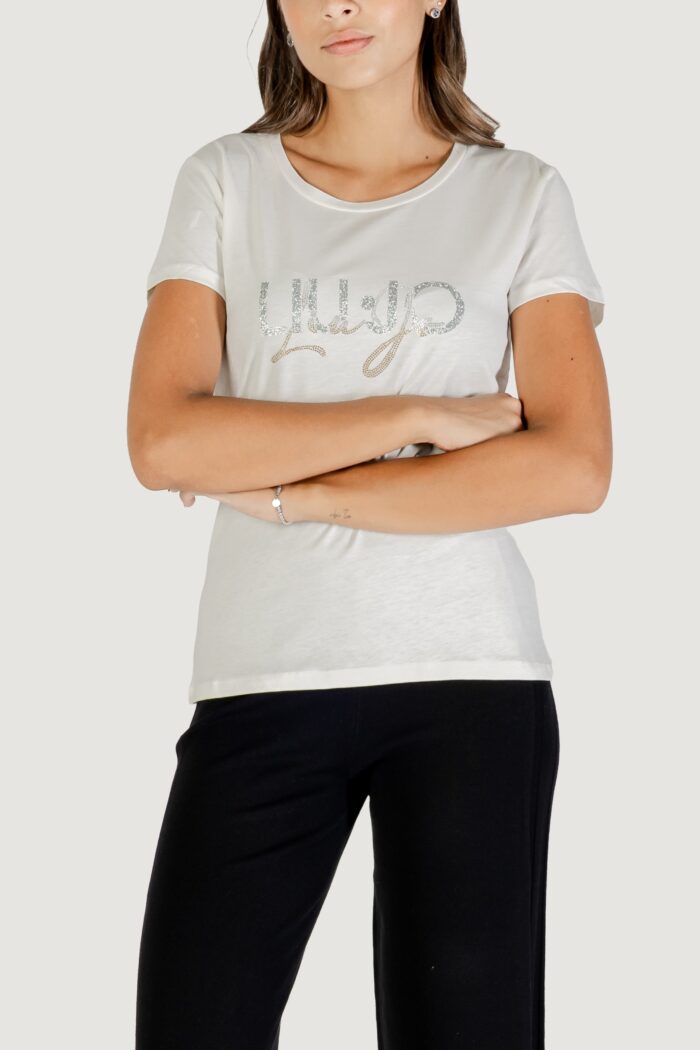 T-shirt Liu-jo ECS T-SHIRT M/C Latte – TF5287 JS923