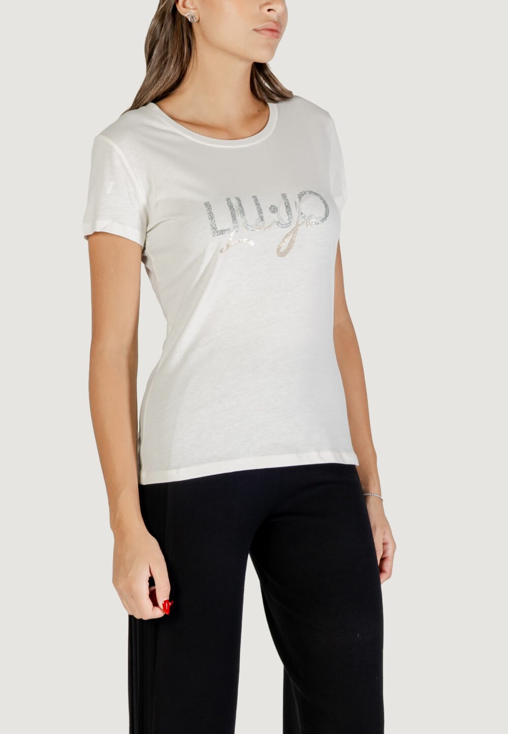 T-shirt Liu-Jo ECS T-SHIRT M/C Latte - Foto 2