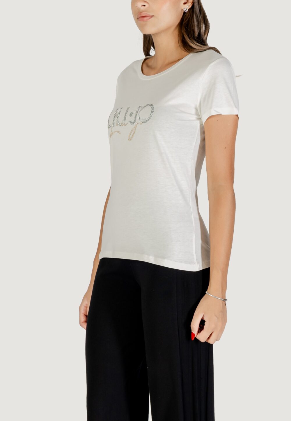 T-shirt Liu-Jo ECS T-SHIRT M/C Latte - Foto 3