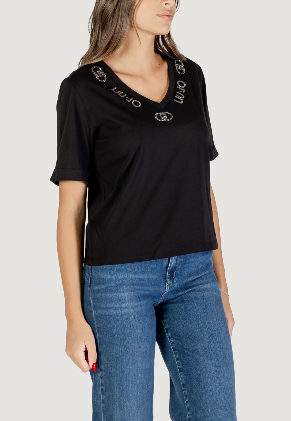 T-shirt Liu-Jo ECS T-SHIRT M/C Nero - Foto 2