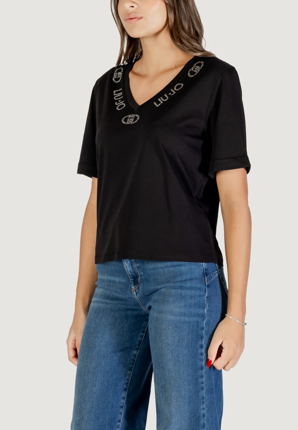 T-shirt Liu-Jo ECS T-SHIRT M/C Nero - Foto 3