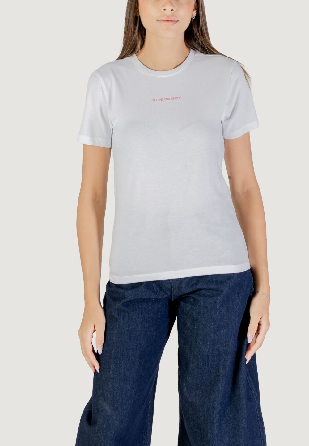 T-shirt Only ONLALESSIA S/S TEE CS JRS Arancione - Foto 1