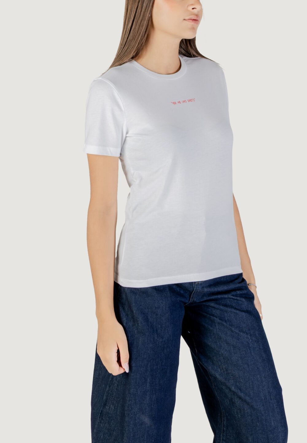 T-shirt Only ONLALESSIA S/S TEE CS JRS Arancione - Foto 3