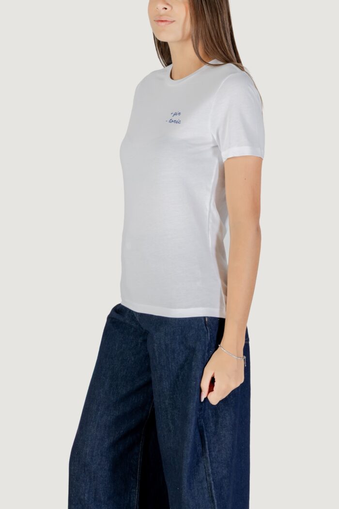 T-shirt Only ONLALESSIA S/S TEE CS JRS Bianco – Azzurro