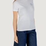 T-shirt Only ONLALESSIA S/S TEE CS JRS Bianco - Azzurro - Foto 3