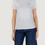T-shirt Only ONLALESSIA S/S TEE CS JRS Bianco - Azzurro - Foto 5