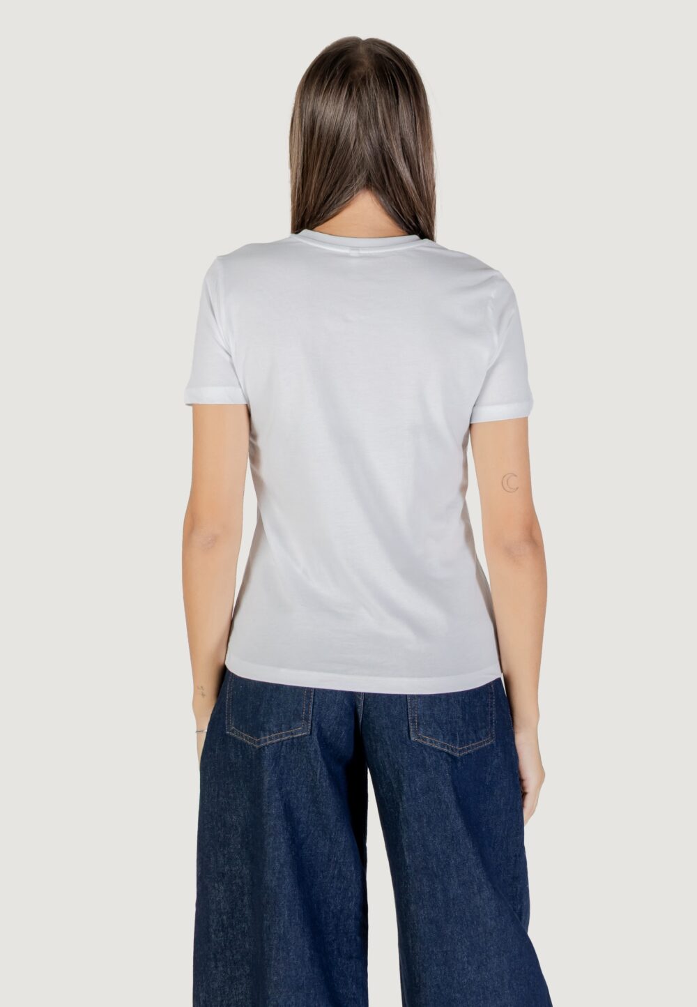 T-shirt Only ONLADELINA S/S TEE CS JRS Bordeaux - Foto 4