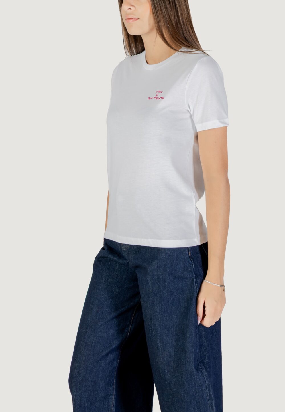 T-shirt Only ONLADELINA S/S TEE CS JRS Fuxia - Foto 2