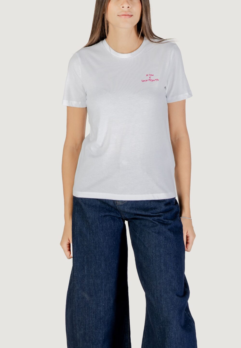 T-shirt Only ONLADELINA S/S TEE CS JRS Fuxia - Foto 5