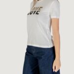 T-shirt Only Onltanya Life Reg S/S Leo Print Top Jrs Panna - Foto 2