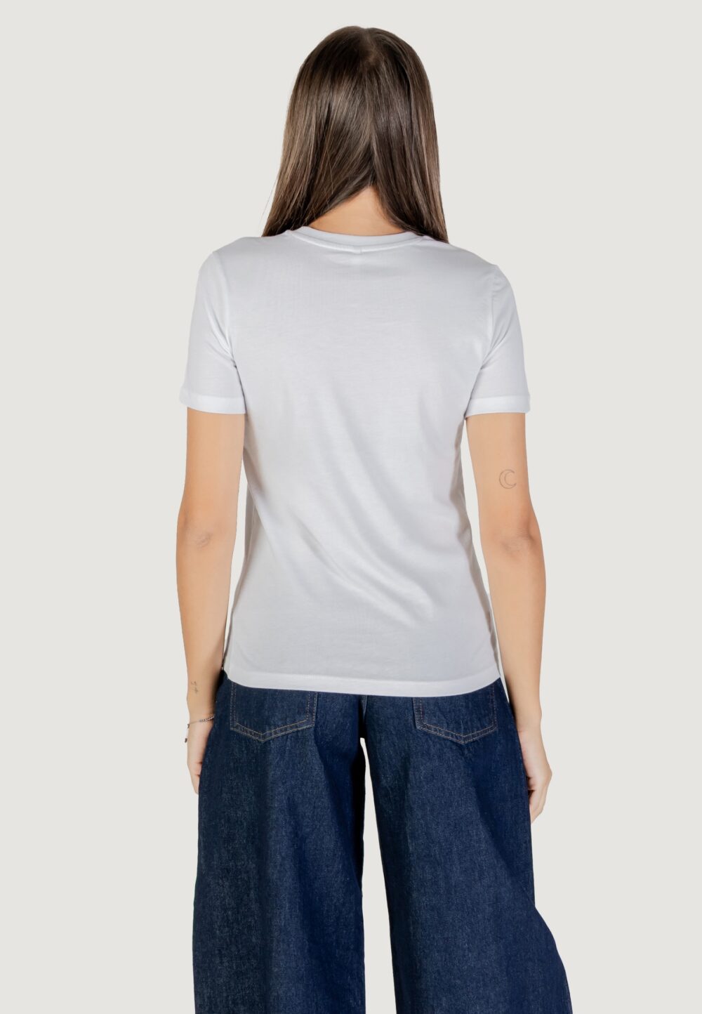 T-shirt Only Onltanya Life Reg S/S Leo Print Top Jrs Panna - Foto 4
