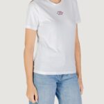T-shirt Only ONLADELINA S/S TEE CS JRS Rosso - Nero - Foto 3