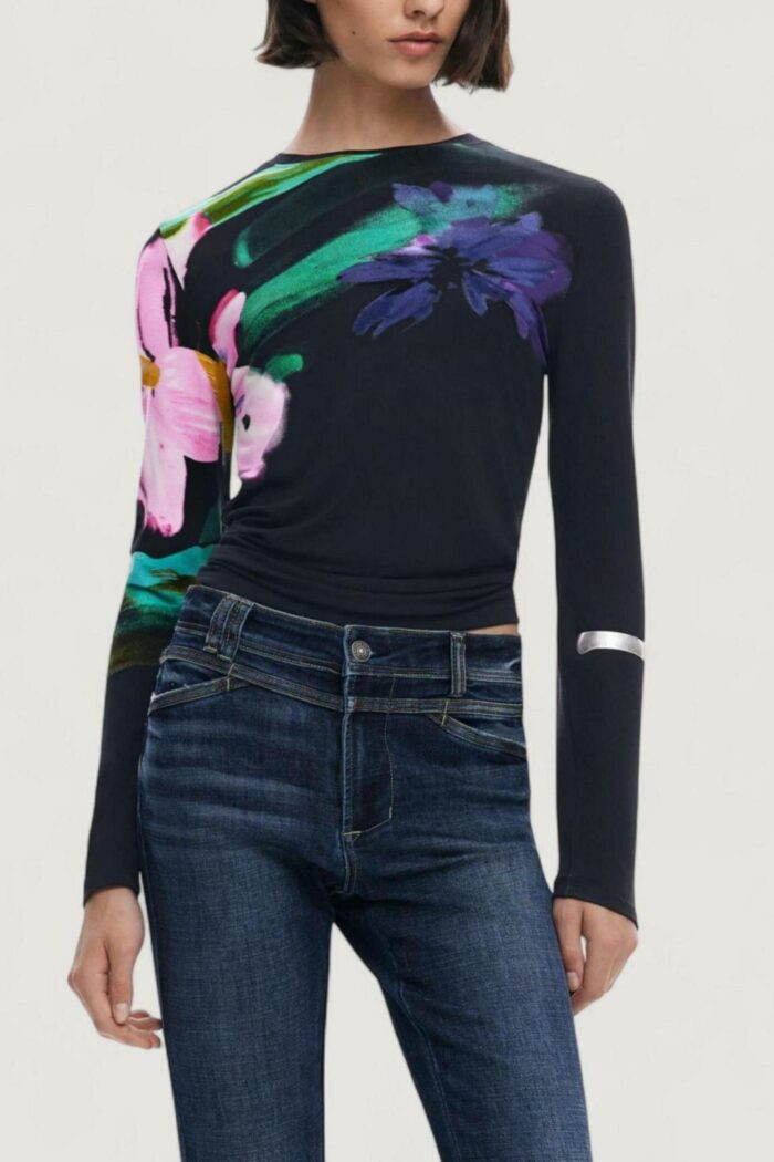 T-shirt manica lunga Desigual TS_LENA Nero – 25WWTK32