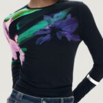 T-shirt manica lunga Desigual TS_LENA Nero - Foto 3