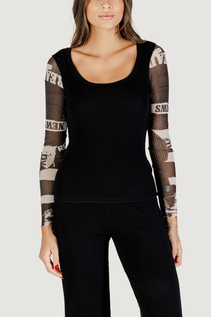 T-shirt manica lunga Desigual TS_LISBOA Nero – 25WWTK30