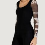 T-shirt manica lunga Desigual TS_LISBOA Nero - Foto 4