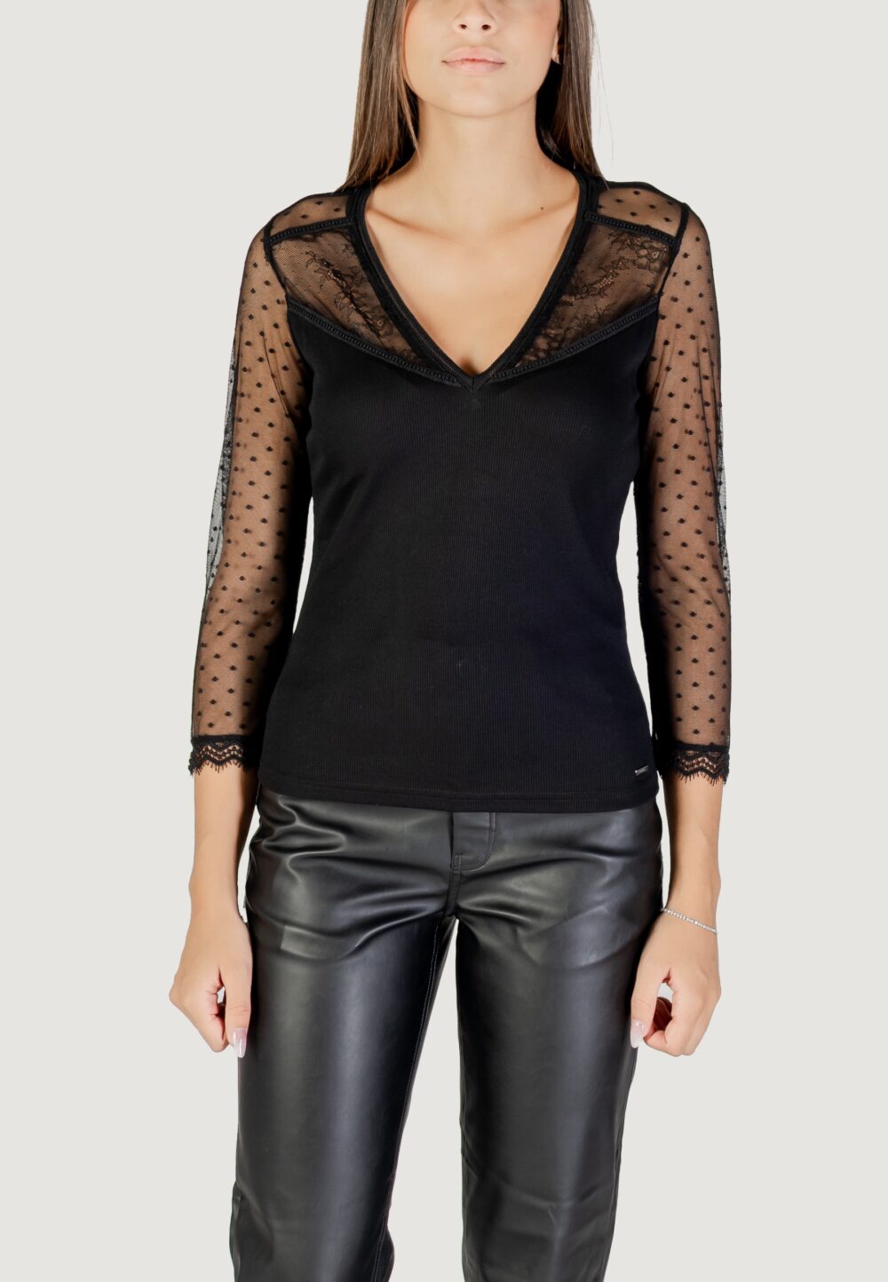 T-shirt manica lunga Morgan De Toi  Nero - Foto 1