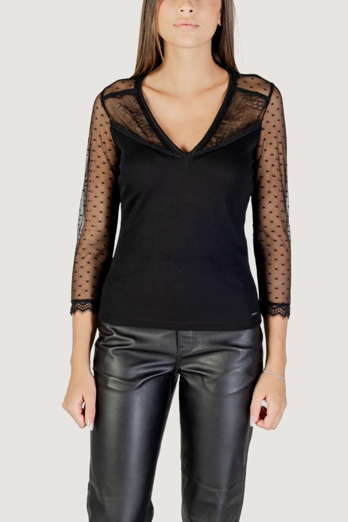 T-shirt manica lunga Morgan De Toi  Nero – 252-THAISA