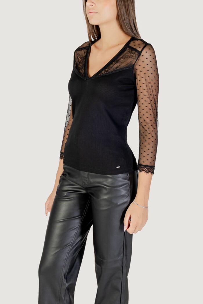 T-shirt manica lunga Morgan De Toi  Nero – 252-THAISA