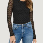 T-shirt manica lunga Only Onlangila L/S Top Box Jrs Nero - Foto 1