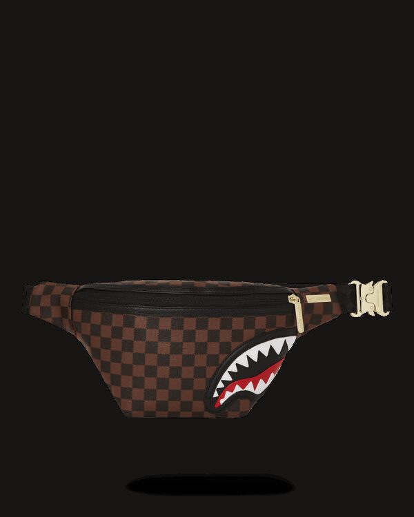 Tracolla Sprayground SAWTOOTH SHARKS IN PARIS SAVVY CROSSBODY Marrone - Foto 1