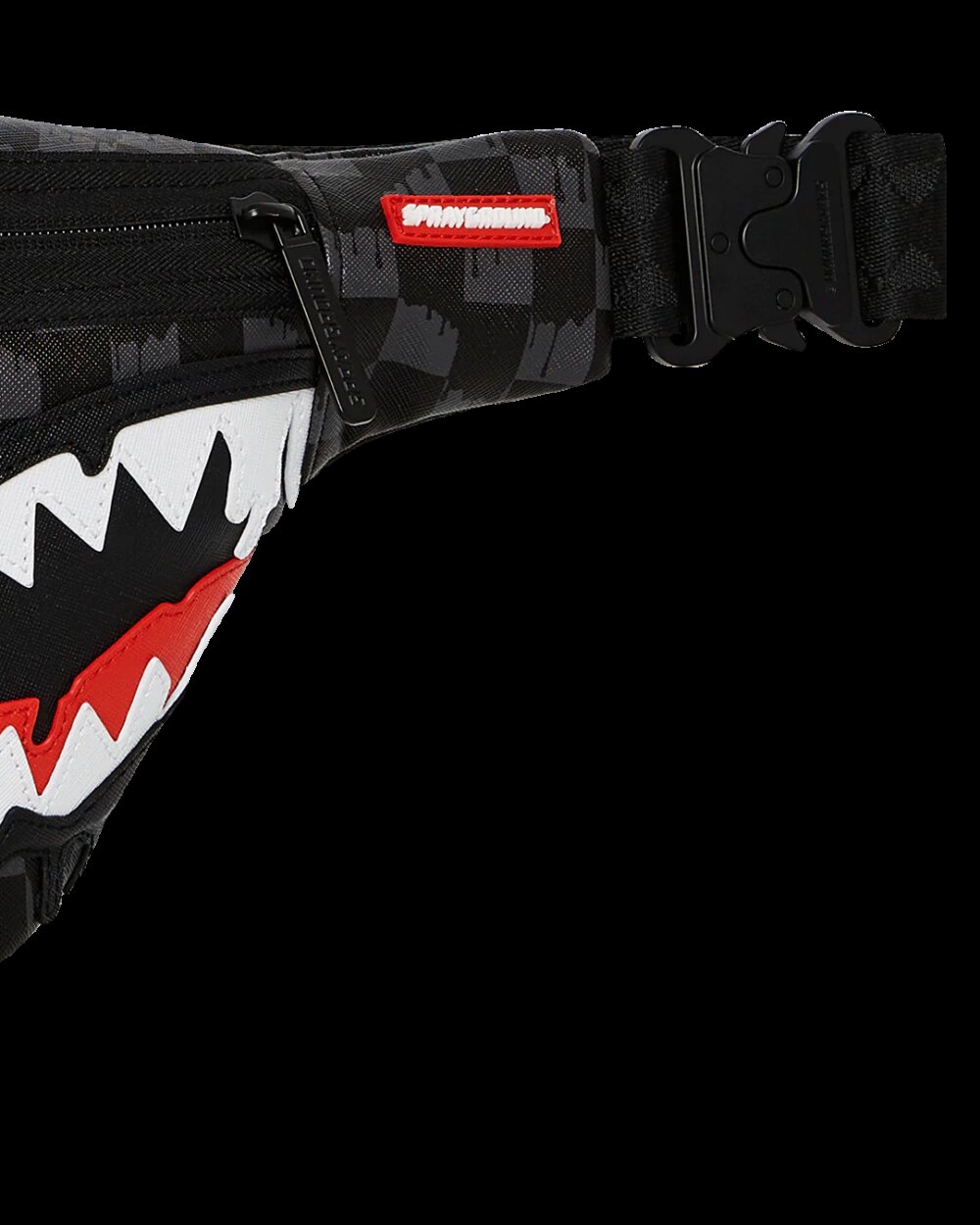 Tracolla Sprayground DRIPPING SHARKS IN PARIS SAVVY CROSSBODY Nero - Foto 5
