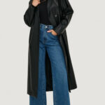 Trench Only ONLBINA FAUX LEATHER TRENCHCOAT CC OTW Nero - Foto 1
