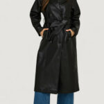 Trench Only ONLBINA FAUX LEATHER TRENCHCOAT CC OTW Nero - Foto 3