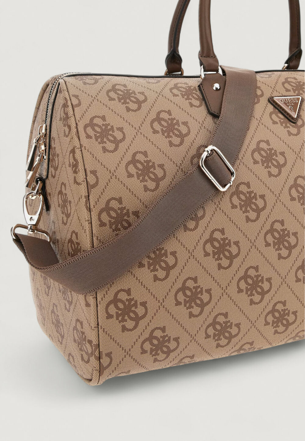 Valigia Guess BERTA WEEKENDER DUFFEL Beige - Foto 3