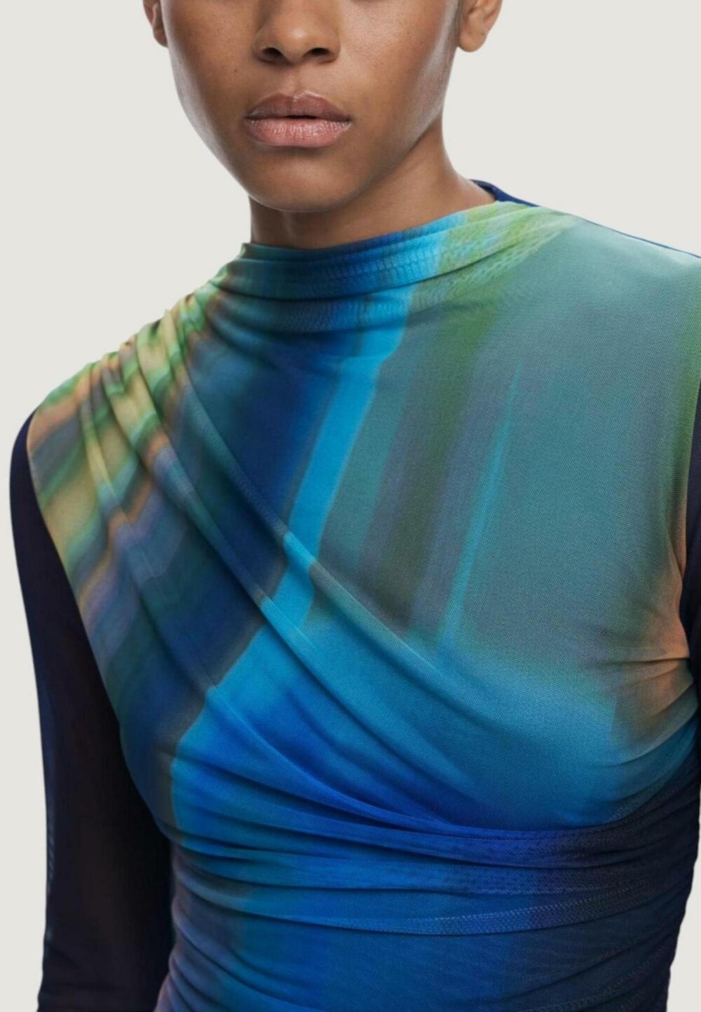 Vestito corto Desigual VEST_SHIRA Azzurro - Foto 3