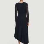 Vestito lungo Desigual DRESS_POSINEW Nero - Foto 3