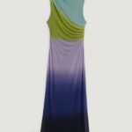 Vestito lungo Desigual VEST_LOLA Viola - Foto 4