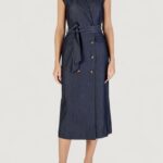 Vestito lungo ICHI IHJUMI DR Blue scuro - Foto 1