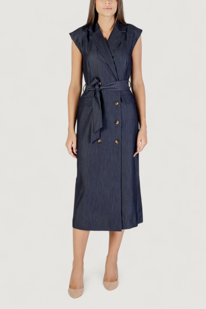 Vestito lungo Ichi IHJUMI DR Blue scuro