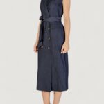 Vestito lungo ICHI IHJUMI DR Blue scuro - Foto 2