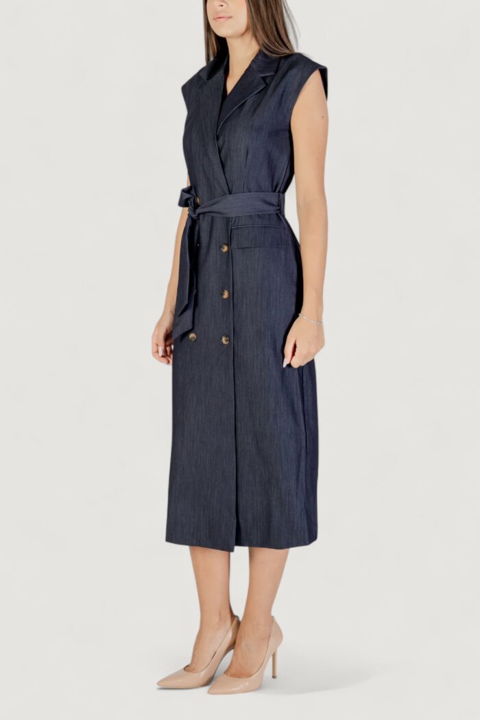 Vestito lungo Ichi IHJUMI DR Blue scuro