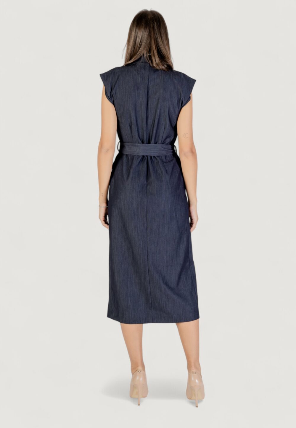 Vestito lungo ICHI IHJUMI DR Blue scuro - Foto 4