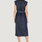 Vestito lungo ICHI IHJUMI DR Blue scuro - Foto 4