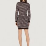 Vestito midi Guess LS POLO AUBREY 4G SWTR DRESS Marrone - Foto 5