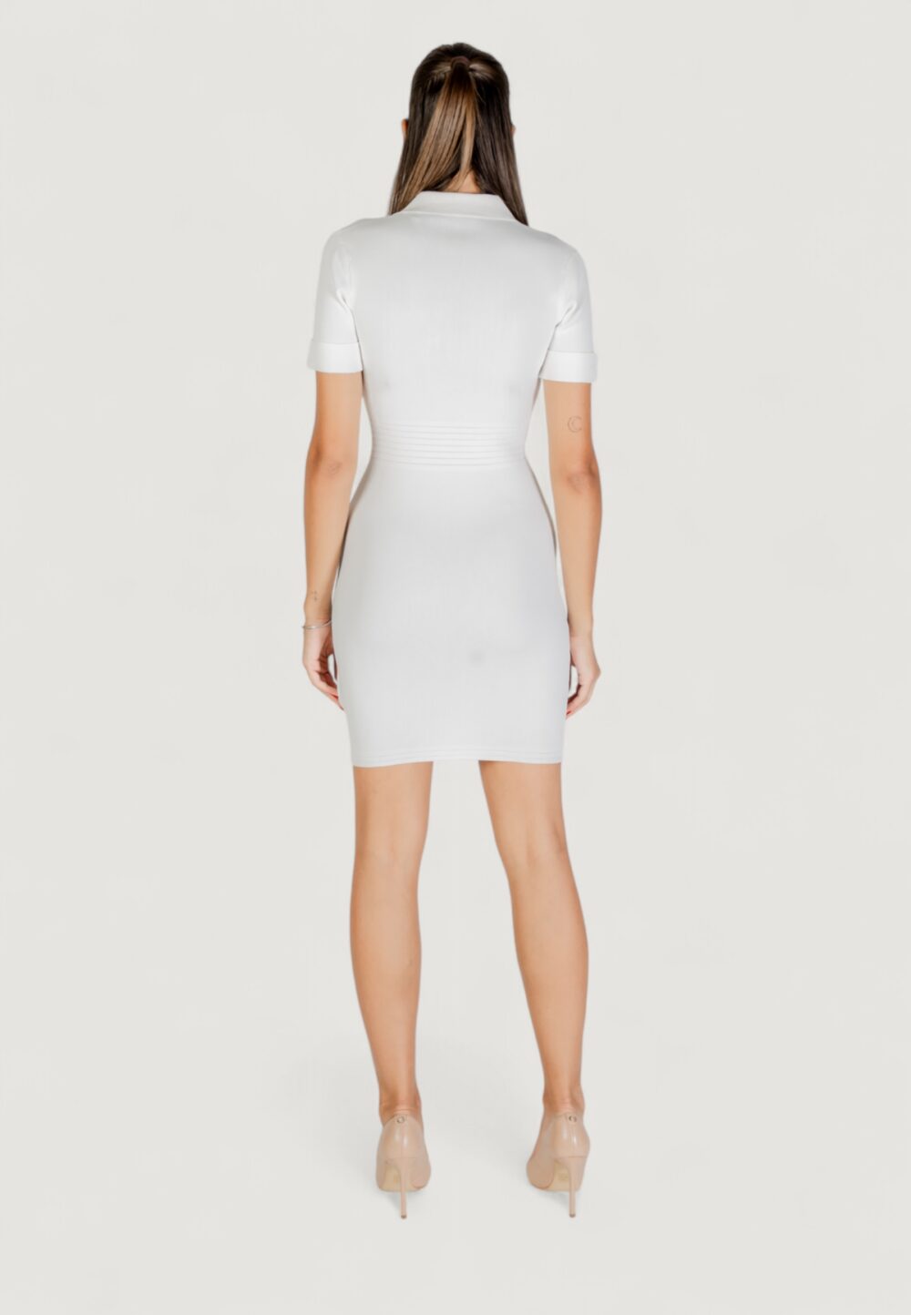 Vestito midi Guess SS FELICITY SWTR DRESS Panna - Foto 5