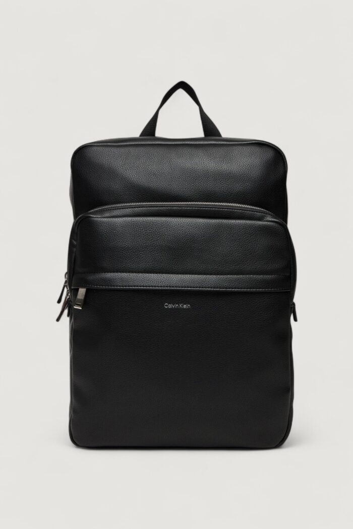Zaino Calvin Klein RAISED SLIM SQUARE BACKPACK Nero – LV04D3156G