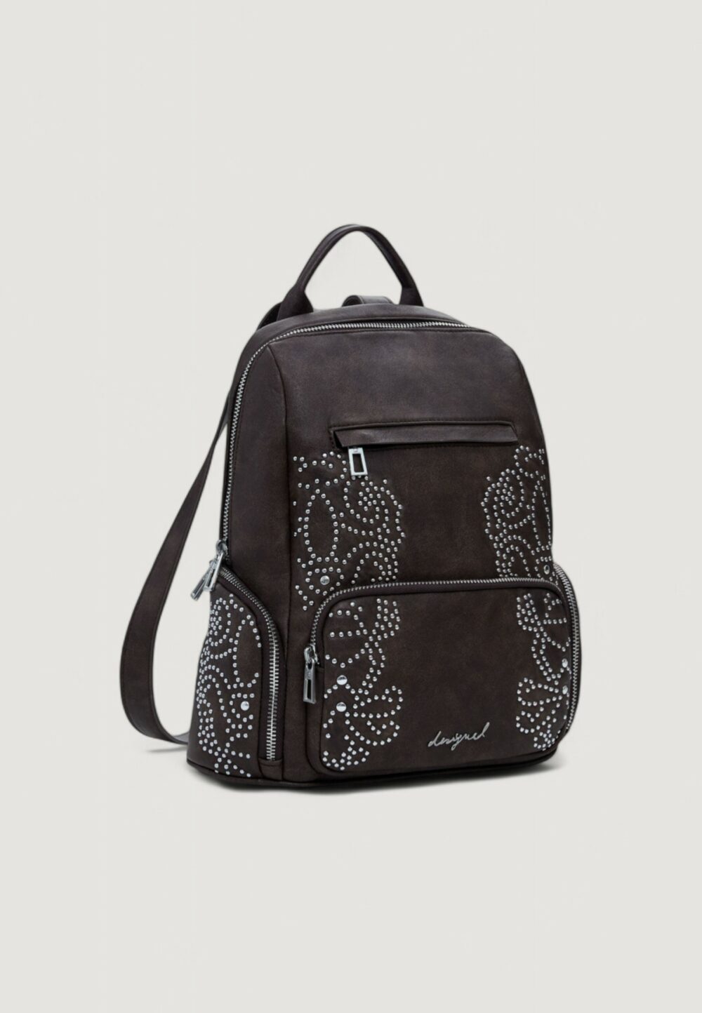 Zaino Desigual BACK_POKER FACE CHEST Marrone - Foto 2