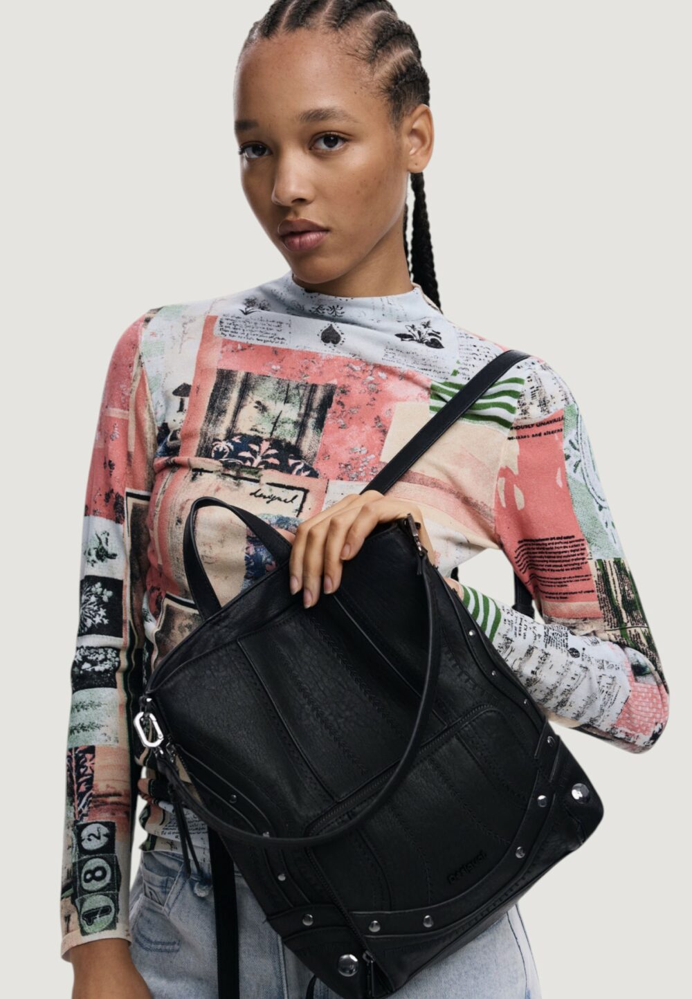 Zaino Desigual BACK_EMBRO PATCH PRETORIA Nero - Foto 4