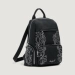 Zaino Desigual BACK_POKER FACE CHESTER M Nero - Foto 2
