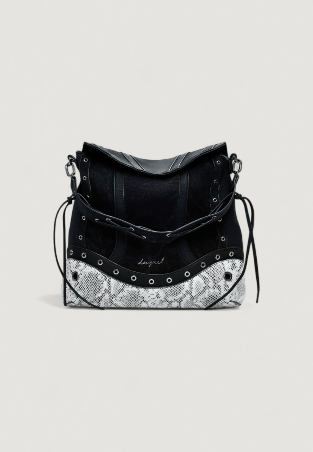 Zaino Desigual BACK_SNAKE PATCH JERSEY 2 Nero - Foto 1
