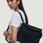 Zaino Desigual BACK_SNAKE PATCH JERSEY 2 Nero - Foto 4