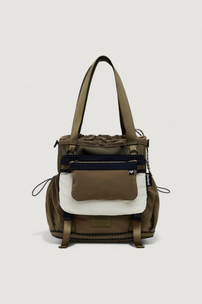 Zaino Desigual BACK_BASIC MODULAR DISCOV Verde Oliva – 25WAKY10